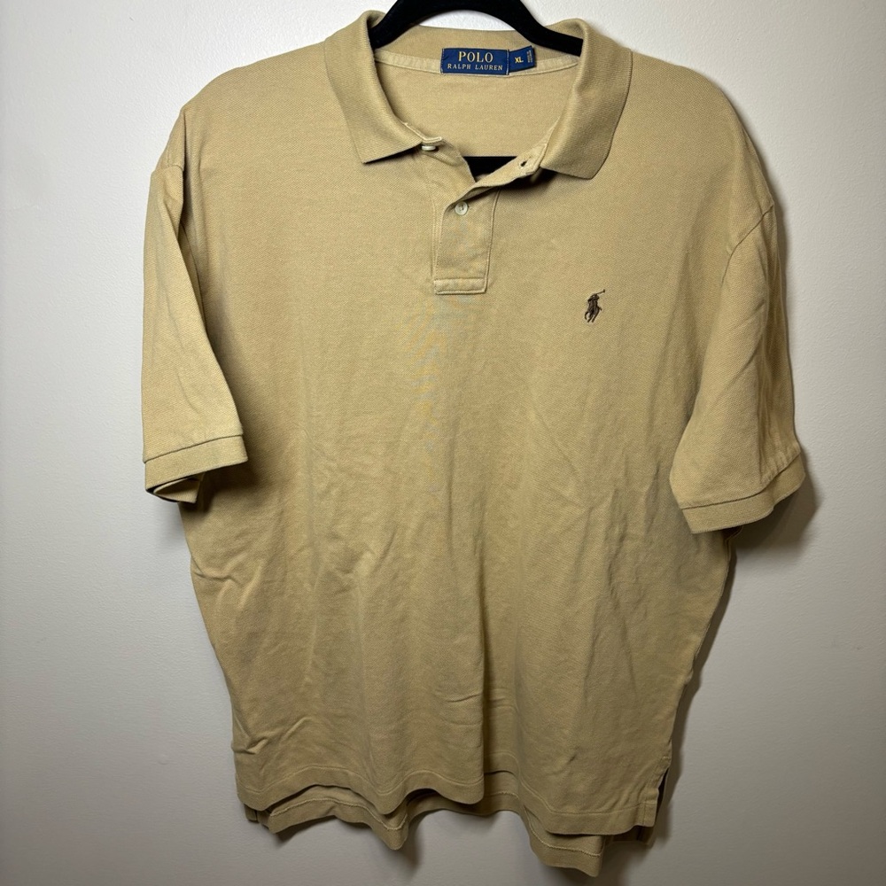 Polo by Ralph Lauren Men's 100% Cotton Tan Polo Shirt